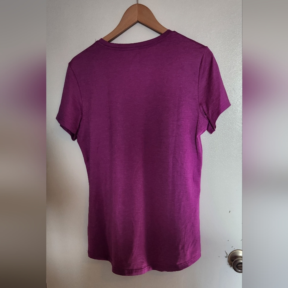 Fila Purple V-Neck Short Sleeve Tee - Picture 6 of 6